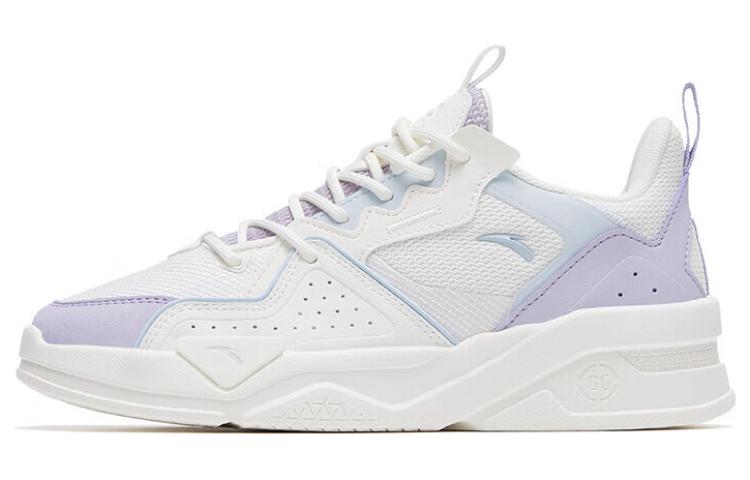 Anta Anti-Slip Wear-Resistant Low-Top Sports Casual Shoes Women's White Blue