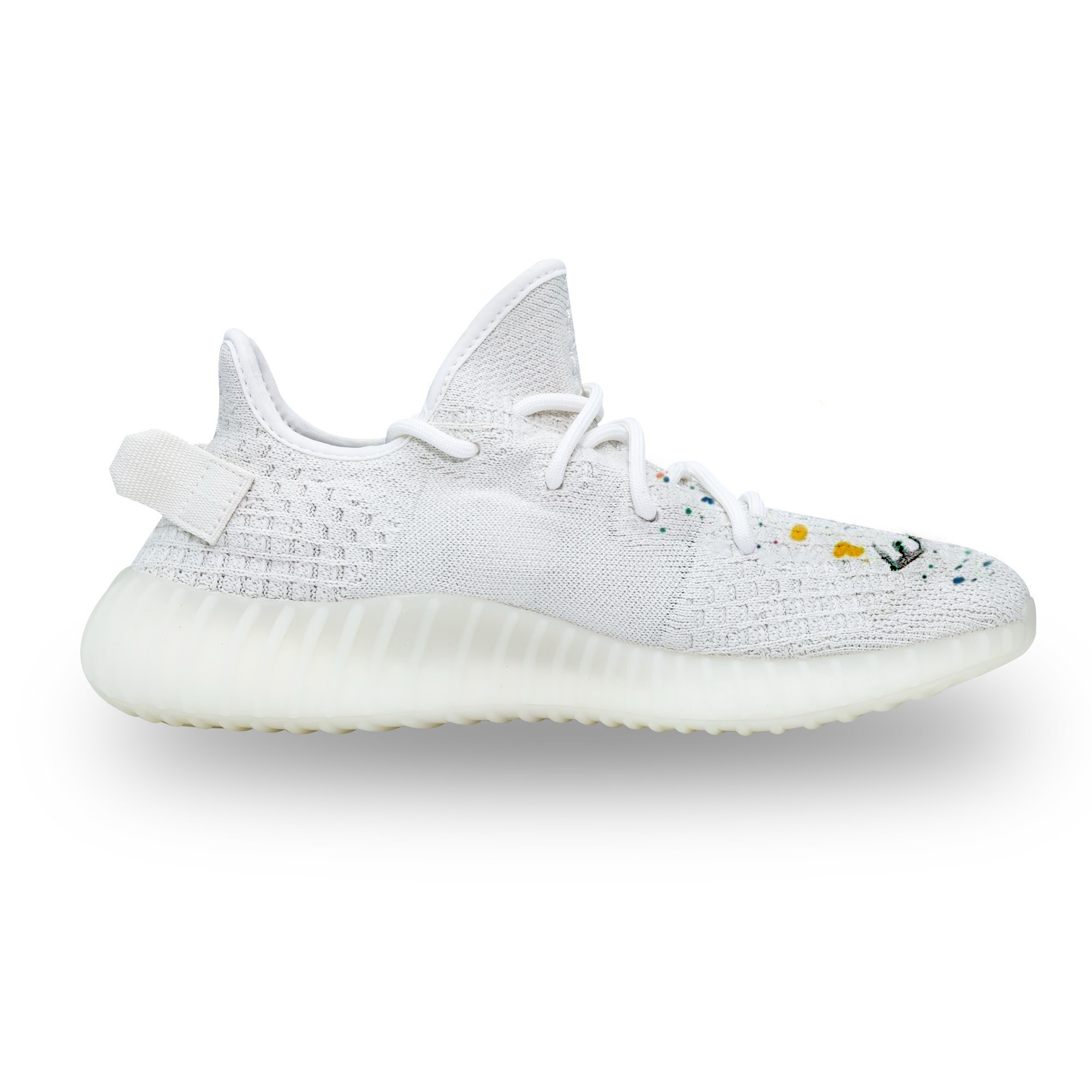 Adidas Originals Yeezy Boost 350 Casual Shoes Unisex Low top White/Blue/Green