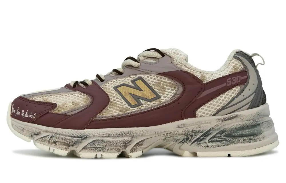 New Balance NB 530 Wear-Resistant Slip-Resistant Low-Top Running Shoes Unisex Apricot