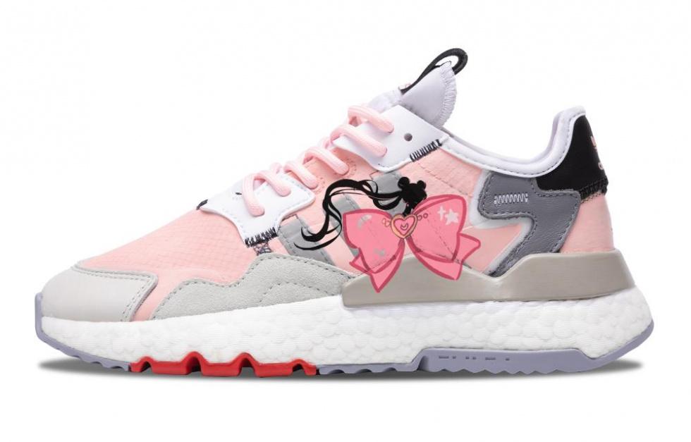 Adidas Originals Nite Jogger Mù Peach Blossom In Abundance Slip-Resistant Low-Top Casual Shoes Unisex Pink