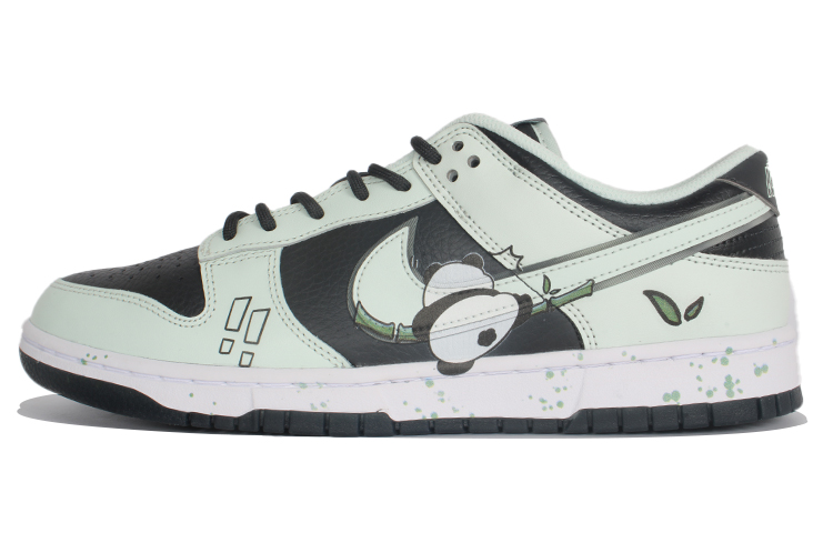 Nike Dunk Anti-Slip Wear-Resistant Low-Top Skateboard Shoes Men's Green Black
