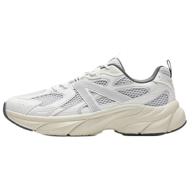 Anta Abrasion Resistant Breathable Low Top Casual Shoes Men's Gray White