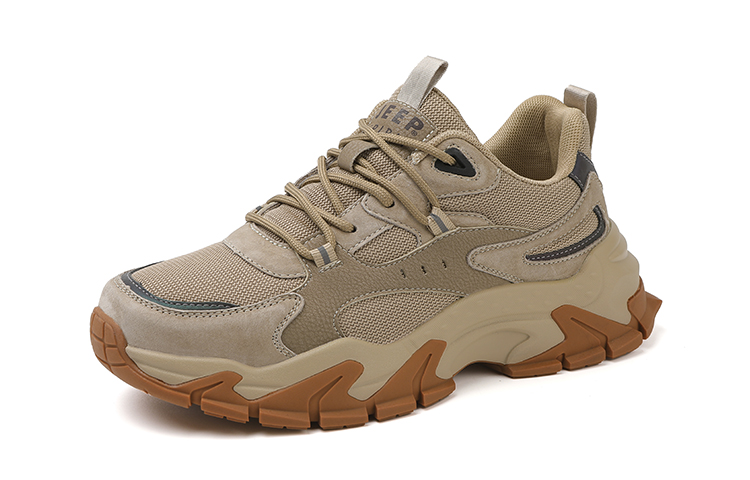 JEEP SPIRIT Wear resistant And Lightweight Low top Casual Shoes Men's Sandstone