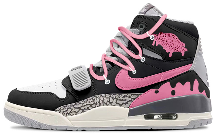 Jordan Legacy 312 High-Top Vintage Basketball Shoes Men's Pink Black купить в интернет-магазине Yoocart с быстрой доставкой по России.