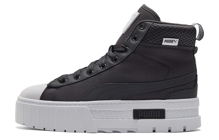 PUMA Mayze Mid Safari Casual Skateboarding Shoes Black Women's