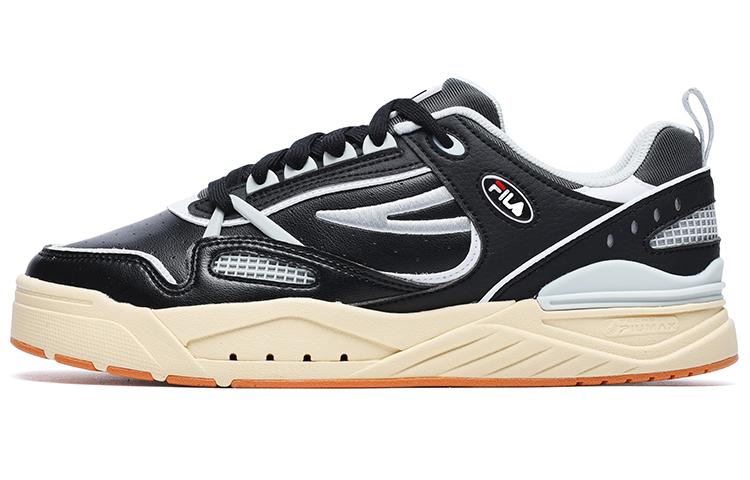 FILA Slam 22 Wear-Resistant Low-Top Skateboard Shoes Men's Black Contour Gray
