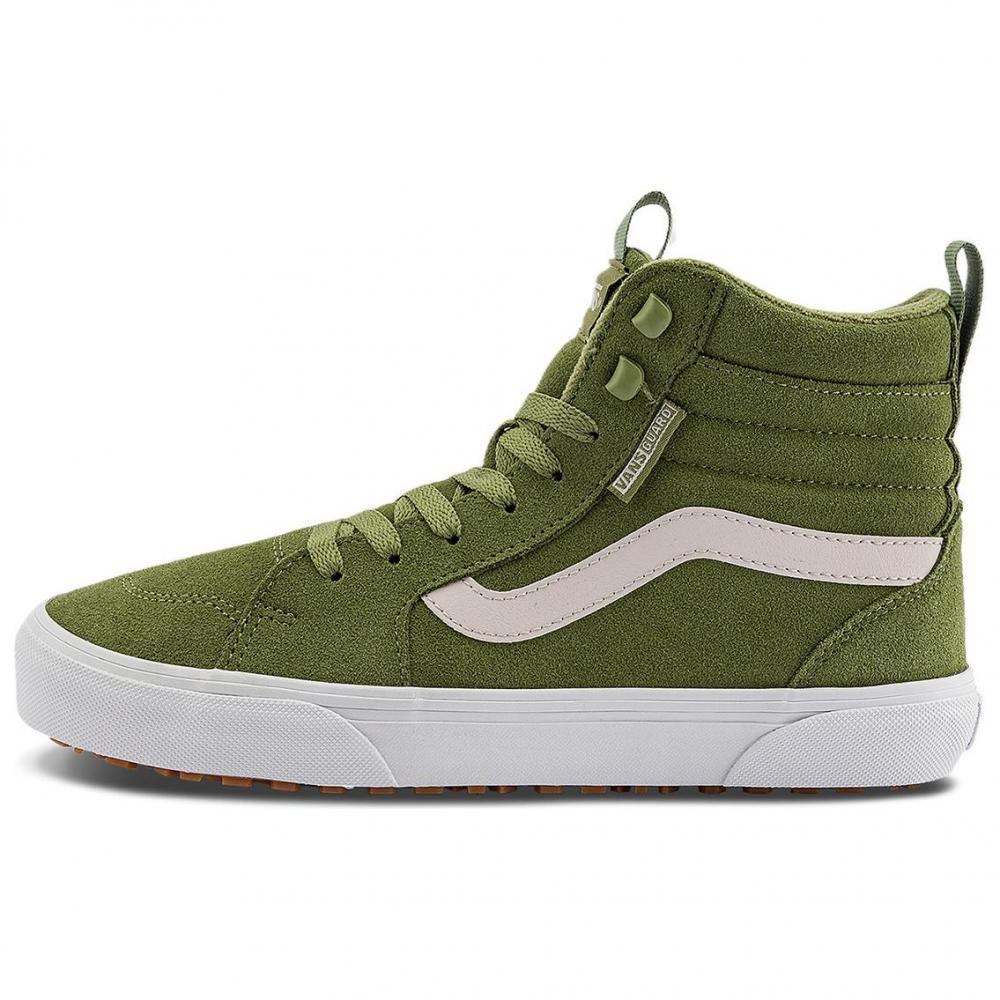 Vans Filmore Anti Slip Wear Resistant High Top Skateboard Shoes Women's Green