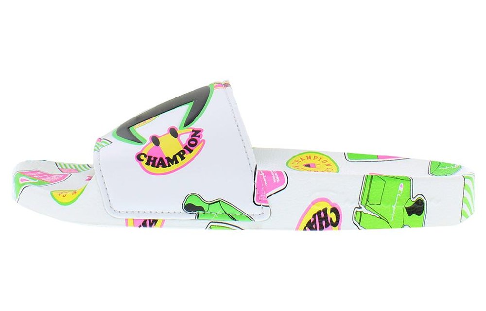 Champion Ipo Camo Slide Slippers Low Top Unisex White