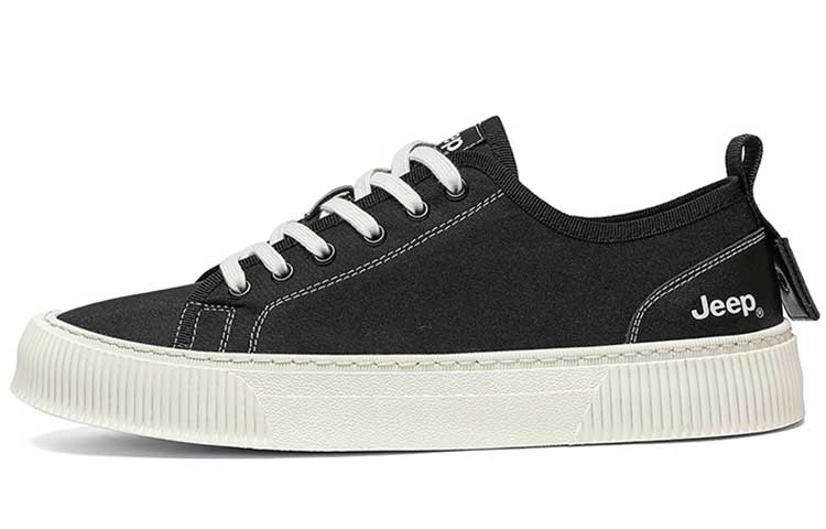 Jeep Abrasion Resistant Low Top Skateboard Shoes Men's Black