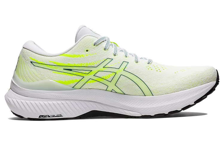 ASICS Gel Kayano 29 White Velvet Pine Safety Yellow