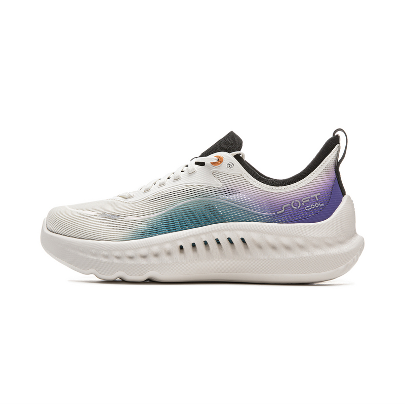 LiNing SOFT COOL 2 Cushioning, Abrasion Resistant, Breathable, Lightweight Low Top Casual Shoes Men's Ivory
