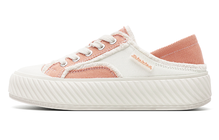 Dickies Comfortable And Versatile Low-Top Skateboard Shoes Women's Beige Pink
