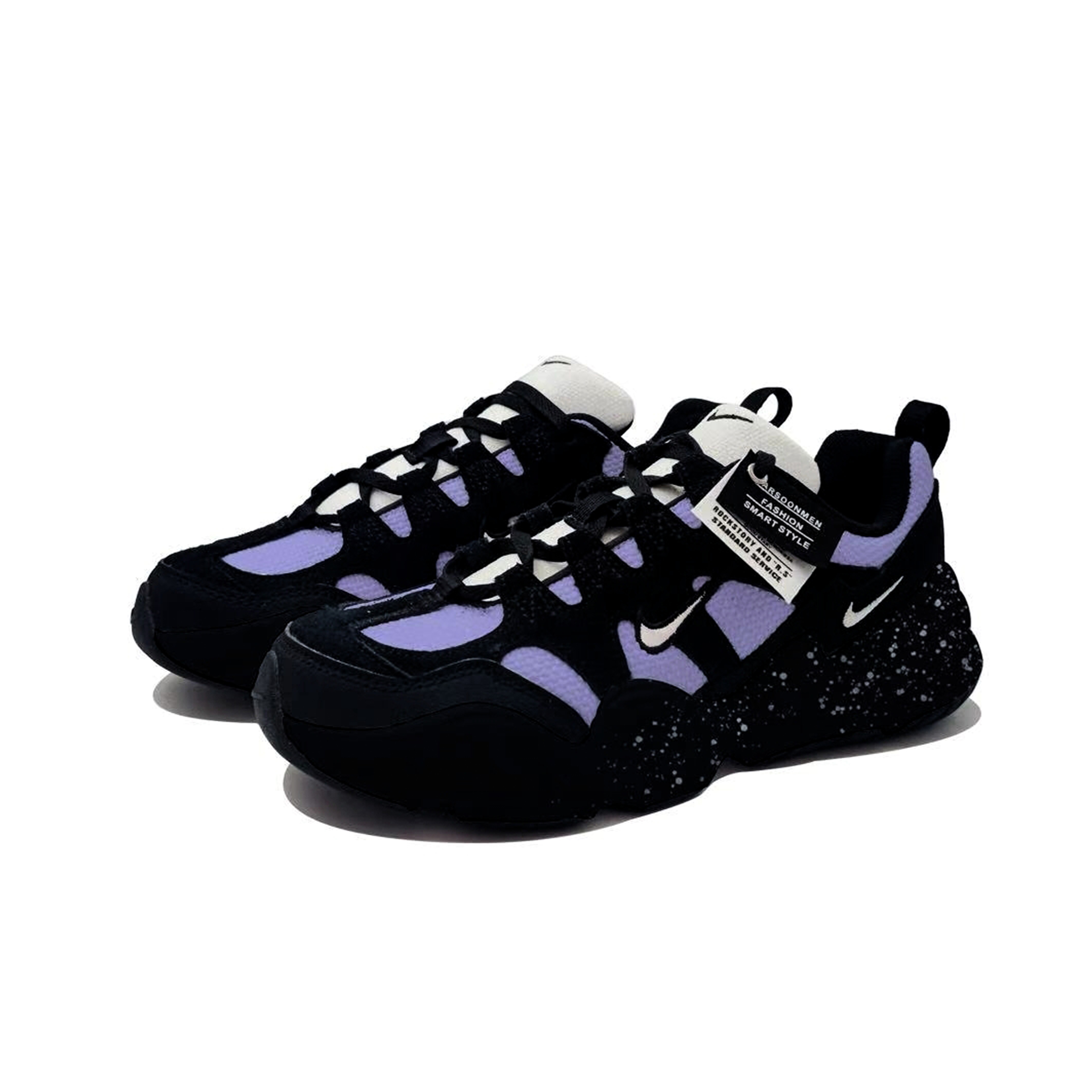 Nike Tech Hera Frost Flow Abrasion Resistant Low top Casual Shoes Unisex Black Purple купить в интернет-магазине Yoocart с быстрой доставкой по России.