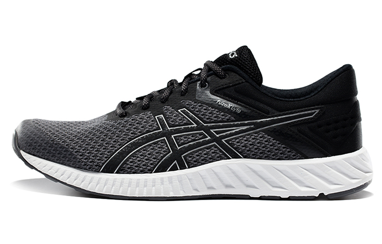 Asics Fuzex Lyte 2 Low Top Running Shoes Men's Black White