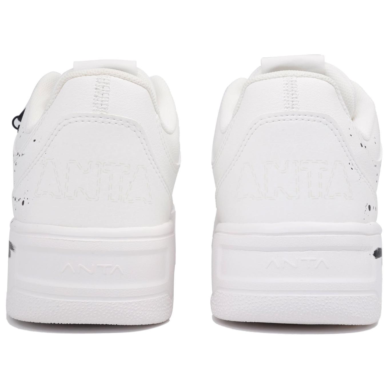Anta Anti Slip Wear Resistant Low Top Skateboard Shoes Unisex White Black купить в интернет-магазине Yoocart с быстрой доставкой по России.