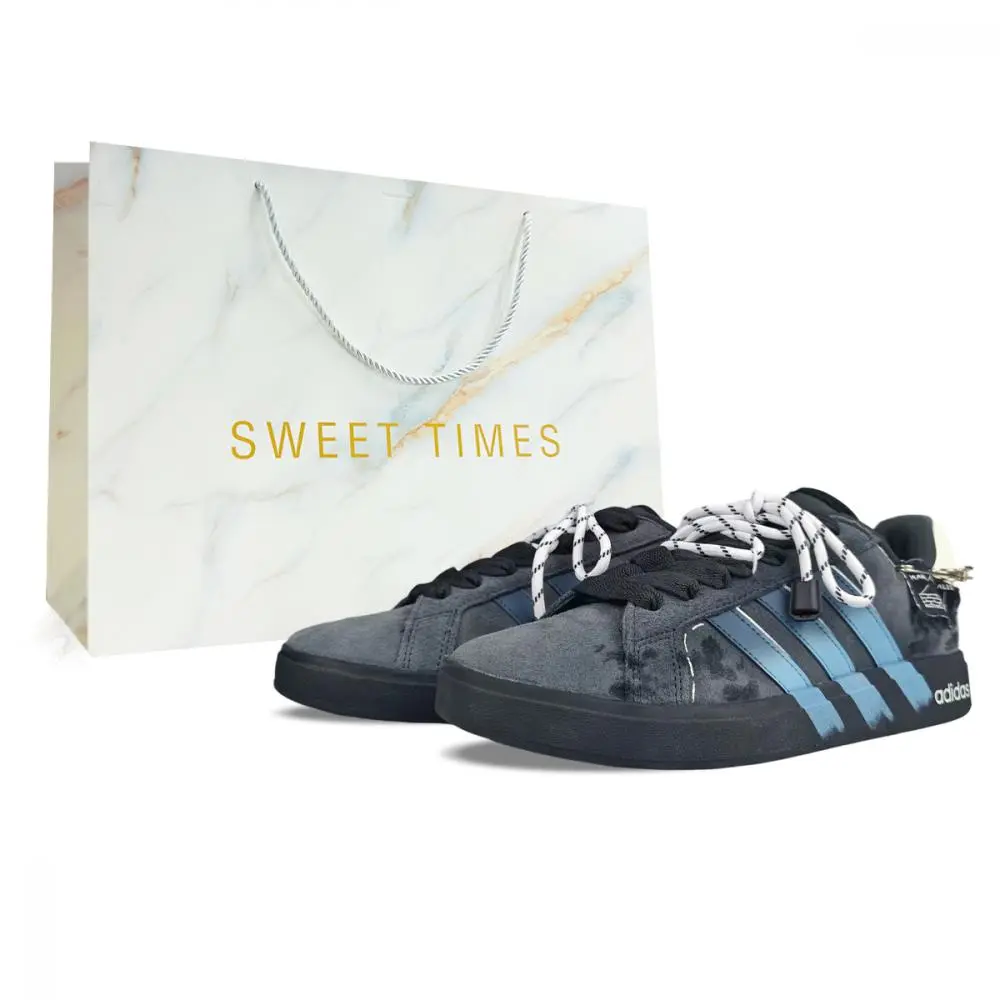 Adidas Grand Court Base 00s BNK Sparkling Galaxy Abrasion Resistant Low top Skateboard Shoes Unisex