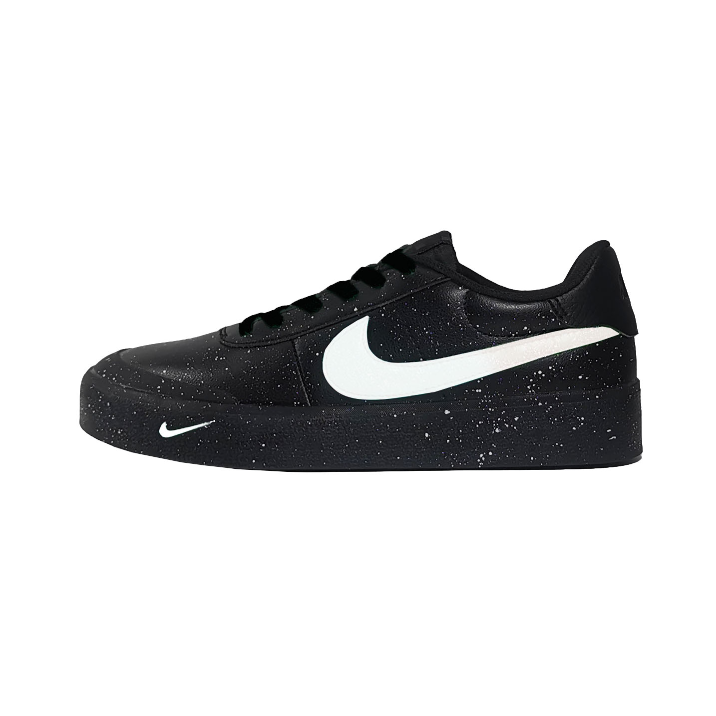 Nike Court Shot Black White Forest Abrasion Resistant Low top Skateboard Shoes Unisex Black
