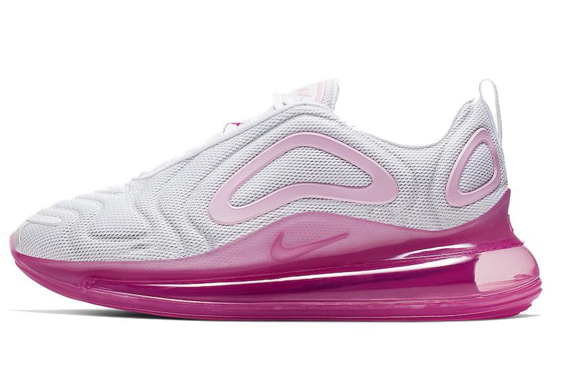 Nike Air Max 720 White Pink Rise Laser Fuchsia Women's