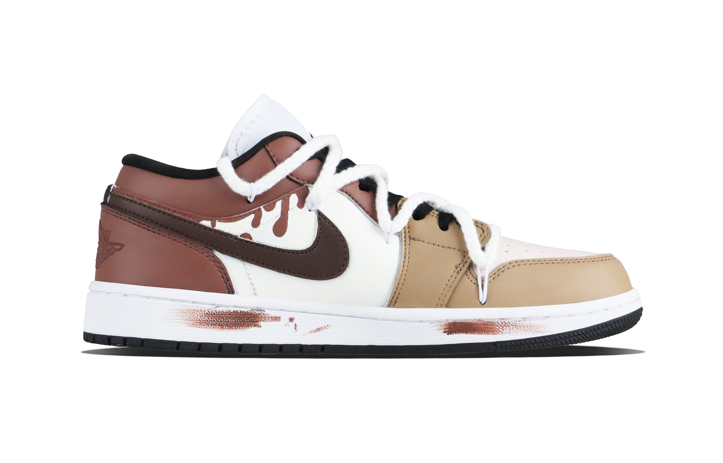 Jordan Air Jordan 1 Charming Rabbit Sweetheart Low top Vintage Basketball Shoes Unisex Umber купить в интернет-магазине Yoocart с быстрой доставкой по России.