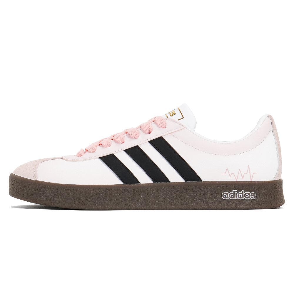 Adidas Neo VL Court 2.0 Joy Lemon Anti-Slip Wear-Resistant Low-Top Skateboard Shoes Unisex Pink