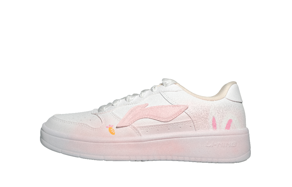 LiNing Pontoon Boats Cushioning Lightweight Low Top Skateboard Shoes Women's White
