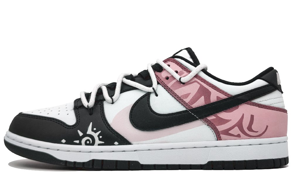 Nike Dunk Anti-Slip And Wear-Resistant Lightweight Low-Top Skateboard Shoes Unisex Smoke Haze Pink