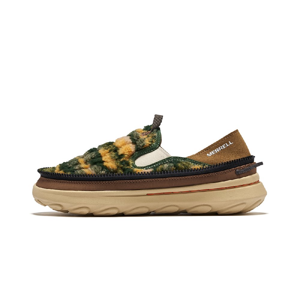 MERRELL HUT MOC 2 PACKABLE COZY Lightweight Low-Top Outdoor Recreation Men's Yellow Green
