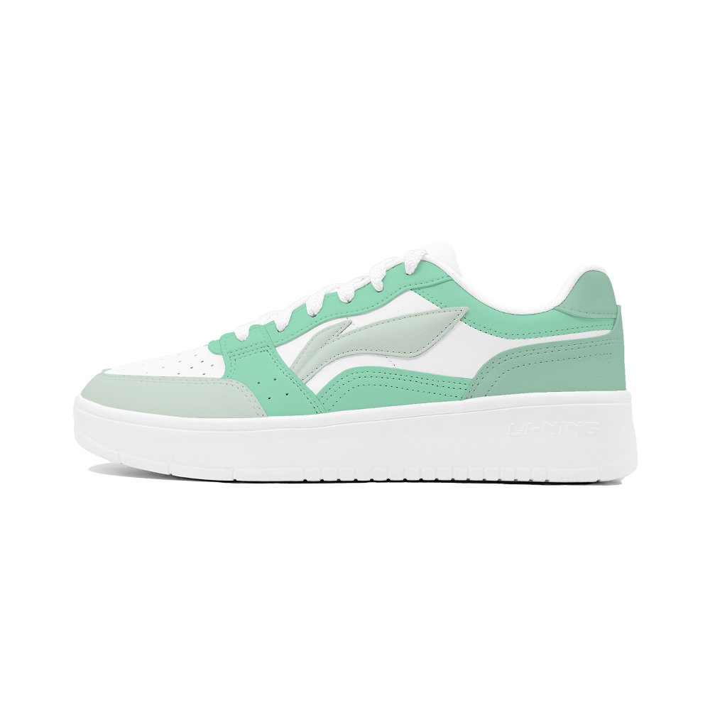 LiNing Acer Truncatum Slip Resistant Cushioning And Breathable Low Top Skateboard Shoes Men's Teal