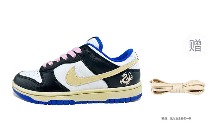 Nike Dunk Skateboard Shoes Unisex Low top Black/Pink/White/Blue