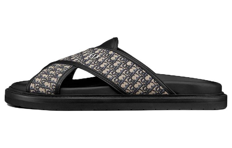 DIOR Aqua Sandal 'DIOR Oblique - Beige Black'