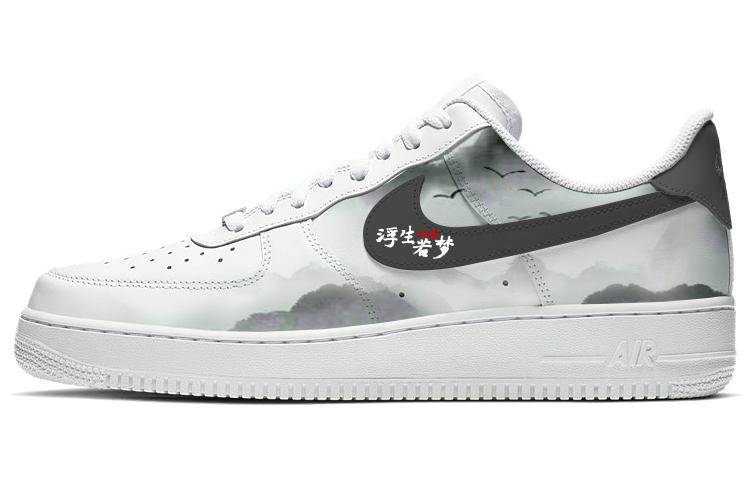 Nike Air Force 1 Skateboard Shoes Women's Low-Top Gray/White