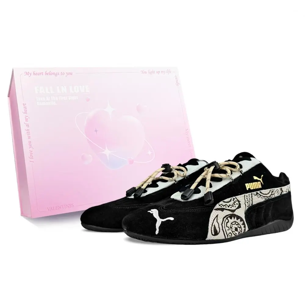 PUMA Speedcat Collection Low top Casual Shoes Unisex Black Apricot