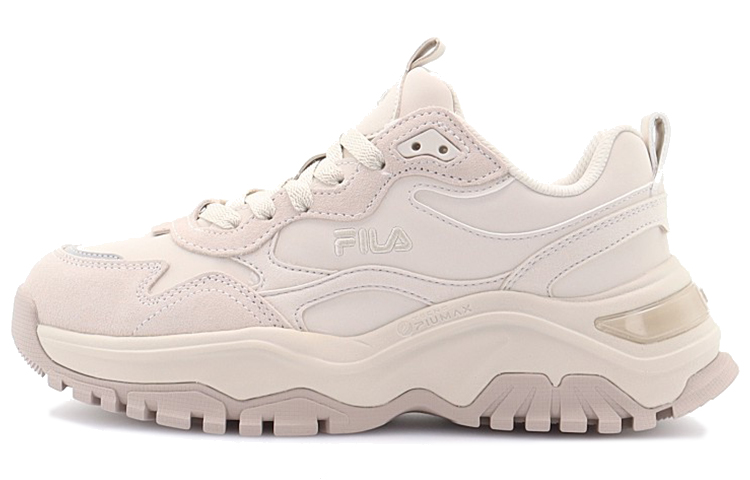 FILA Fashion Sneakers Slip Resistant Cushioning Abrasion Resistant Low Top Chunky Sneakers Women's Natural Color