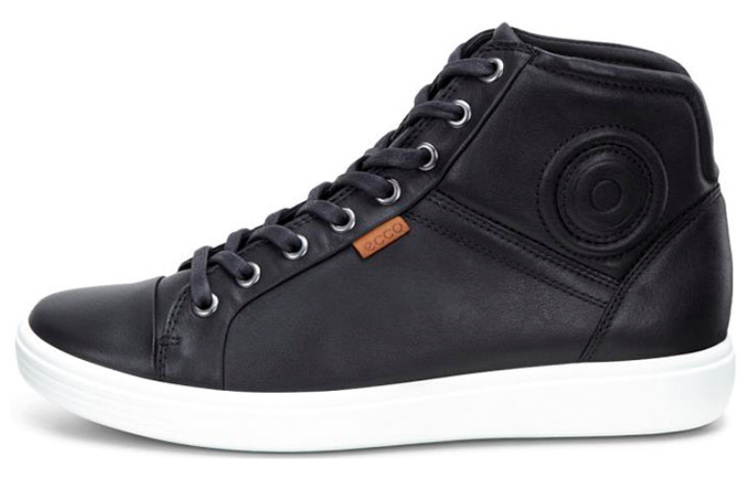 Ecco Soft Cool Size 7 Collection Stylish Skateboarding Shoes Women's Black