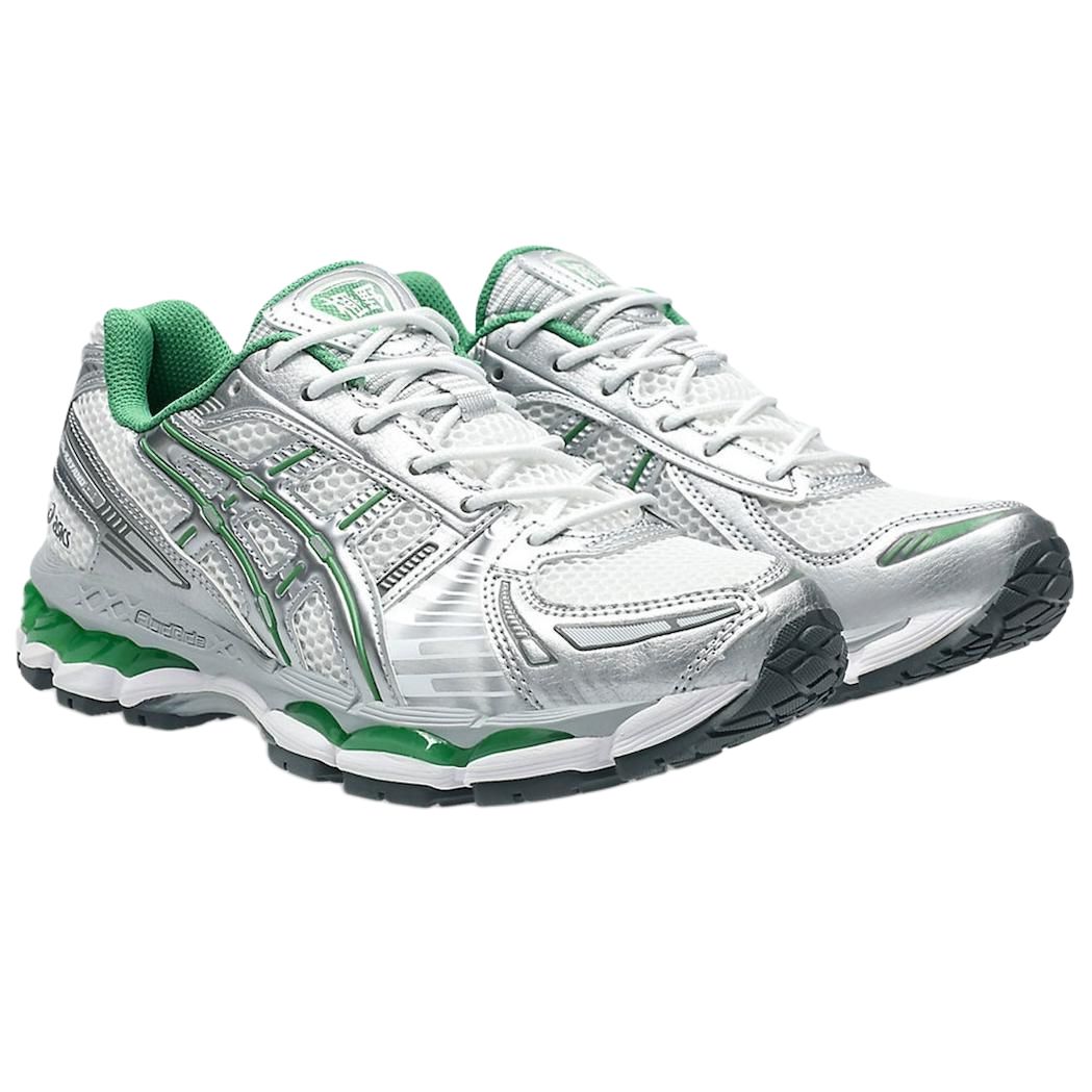 ASICS GEL Kayano 12.1 Abrasion Resistant Low top City Commute Casual Running Shoes Unisex Silver Green