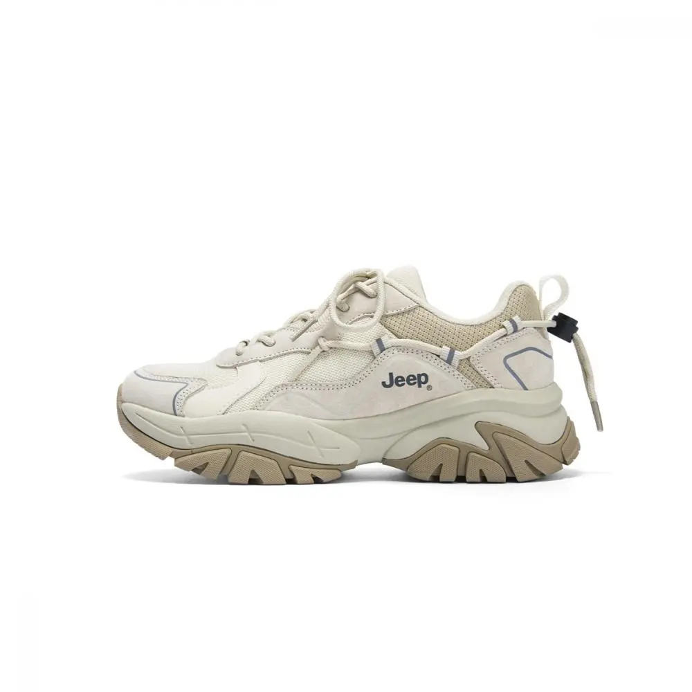 Jeep Cushioning Height Increasing Abrasion Resistant Slip Resistant Low top Chunky Sneakers Women's