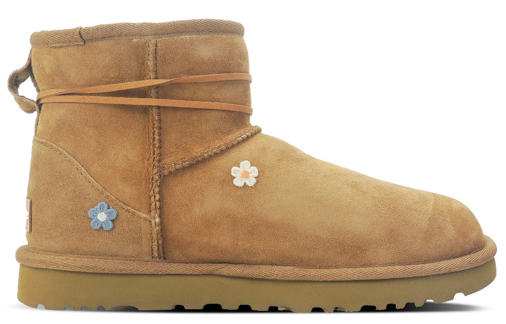UGG CLASSIC MINI Match Girl Warm And Wear-Resistant Short Snow Boots Women's Chestnut