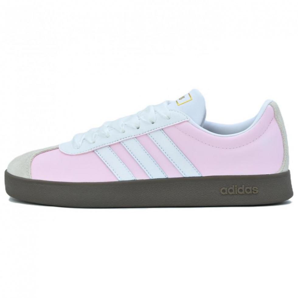 Adidas VL COURT 2.0 Pink Love Coverage Balance Lightweight Low-Top Skateboard Shoes Unisex Pink