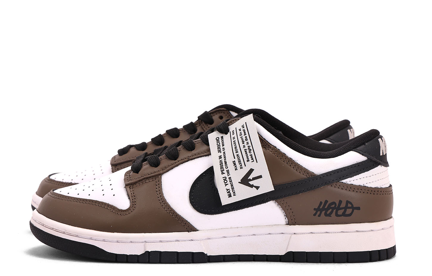 Nike Dunk Abrasion Resistant Low top Skateboard Shoes Unisex White Brown купить в интернет-магазине Yoocart с быстрой доставкой по России.