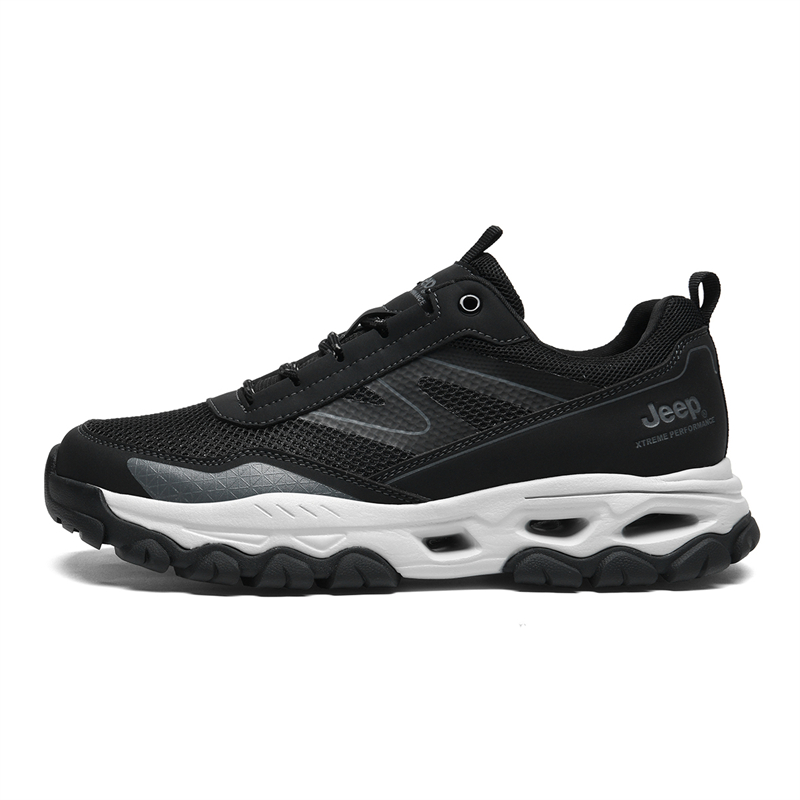 Jeep Low Top Hiking Shoes Men's Black