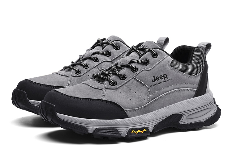 Jeep Anti-Slip Wear-Resistant Low-Top Outdoor Shoes Men's Gray купить в интернет-магазине Yoocart с быстрой доставкой по России.