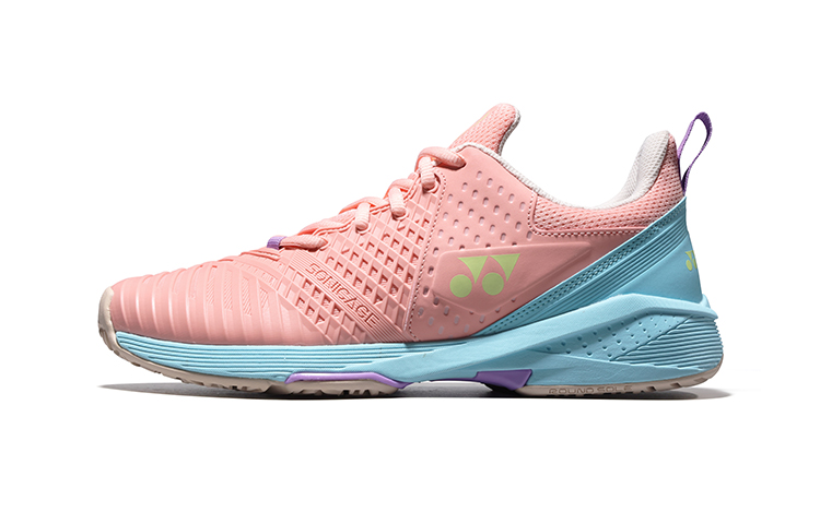 YONEX Power Cushion Sonikage 3 Low-Top Tennis Shoes Women's Pink Blue