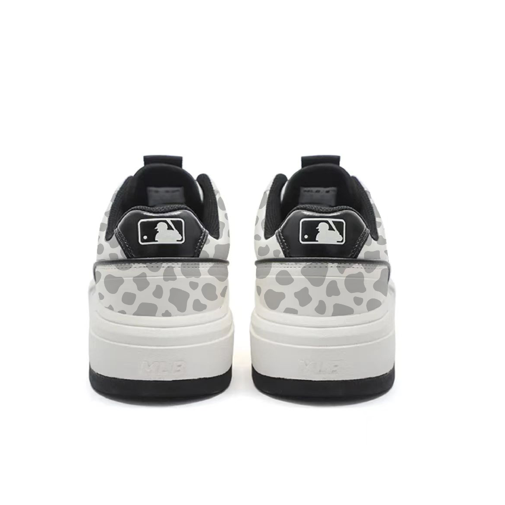 MLB Chunky Liner Anti-Slip Wear-Resistant Low-Top Skateboard Shoes Unisex Black White