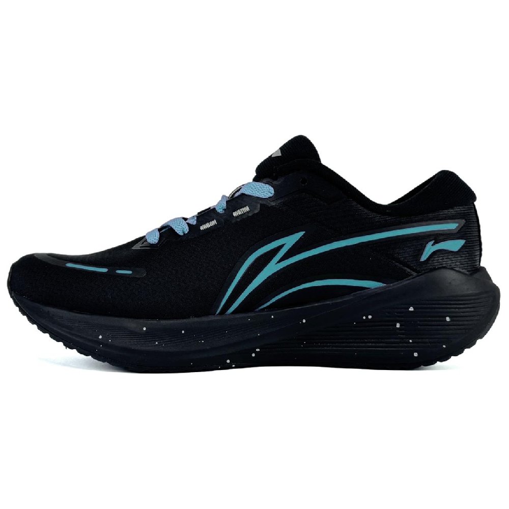 LiNing WuShi Lite V2 Cushioning Anti-Slip And Wear-Resistant Low-Top Casual Running Shoes Men's Black Cyan