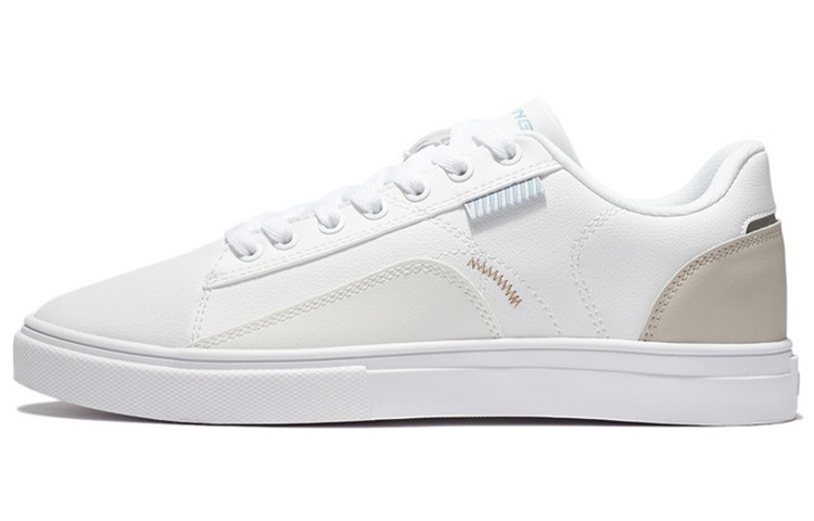 LiNing Low-Top Skateboard Shoes Women's White Gray