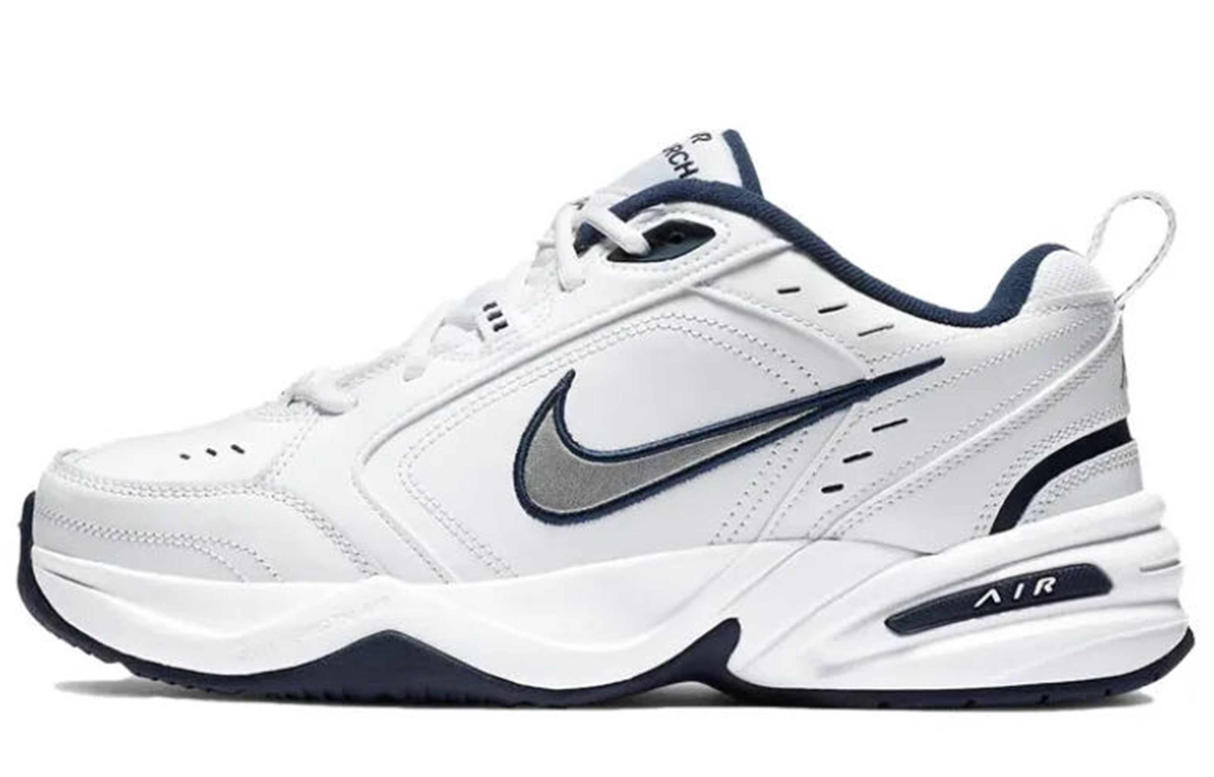 Nike Air Monarch 4 Anti-Slip And Wear-Resistant Height Increasing Low-Top Chunky Sneakers Women's Light Pink White купить в интернет-магазине Yoocart с быстрой доставкой по России.