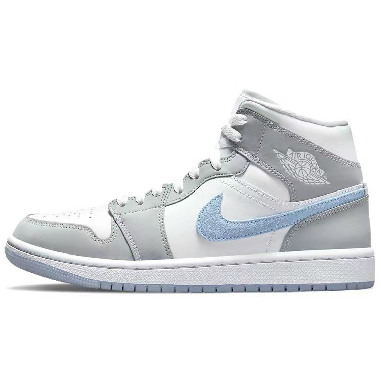 Jordan Air Jordan 1 Vintage Basketball Shoes Women's Mid top White/Gray купить в интернет-магазине Yoocart с быстрой доставкой по России.