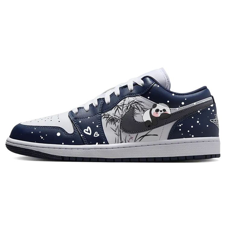 JORDAN Air JORDAN 1 Vintage Basketball Shoes Women's Low Top Blue/White
