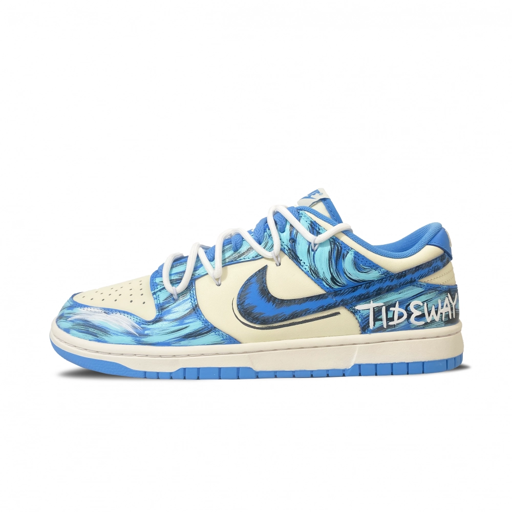 Nike Dunk Abrasion Resistant Low top Skateboard Shoes Unisex Teal