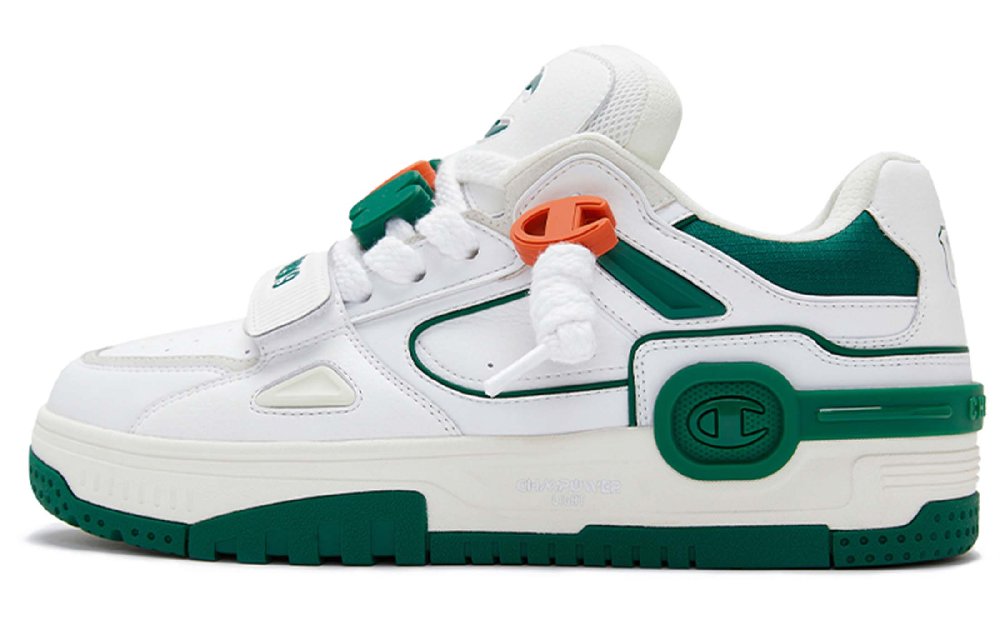 Champion Jumboskate V1 Headphone Shoes Low-Top Skateboard Shoes Men's White Green